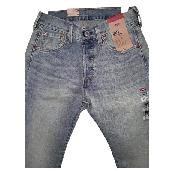 NWT Levi’s 501 Original Fit Men’s Jeans - Light Wash - Multiple Sizes - Picture 8 of 13